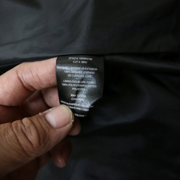 Affliction Black Premium Limited Leather Jacket Mens L fits Slim Cross Back Moto - Picture 13 of 16